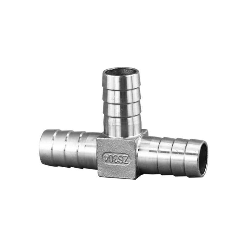 ステンレス鋼の有刺鉄線チューブフィッティング3ウェイホース接続